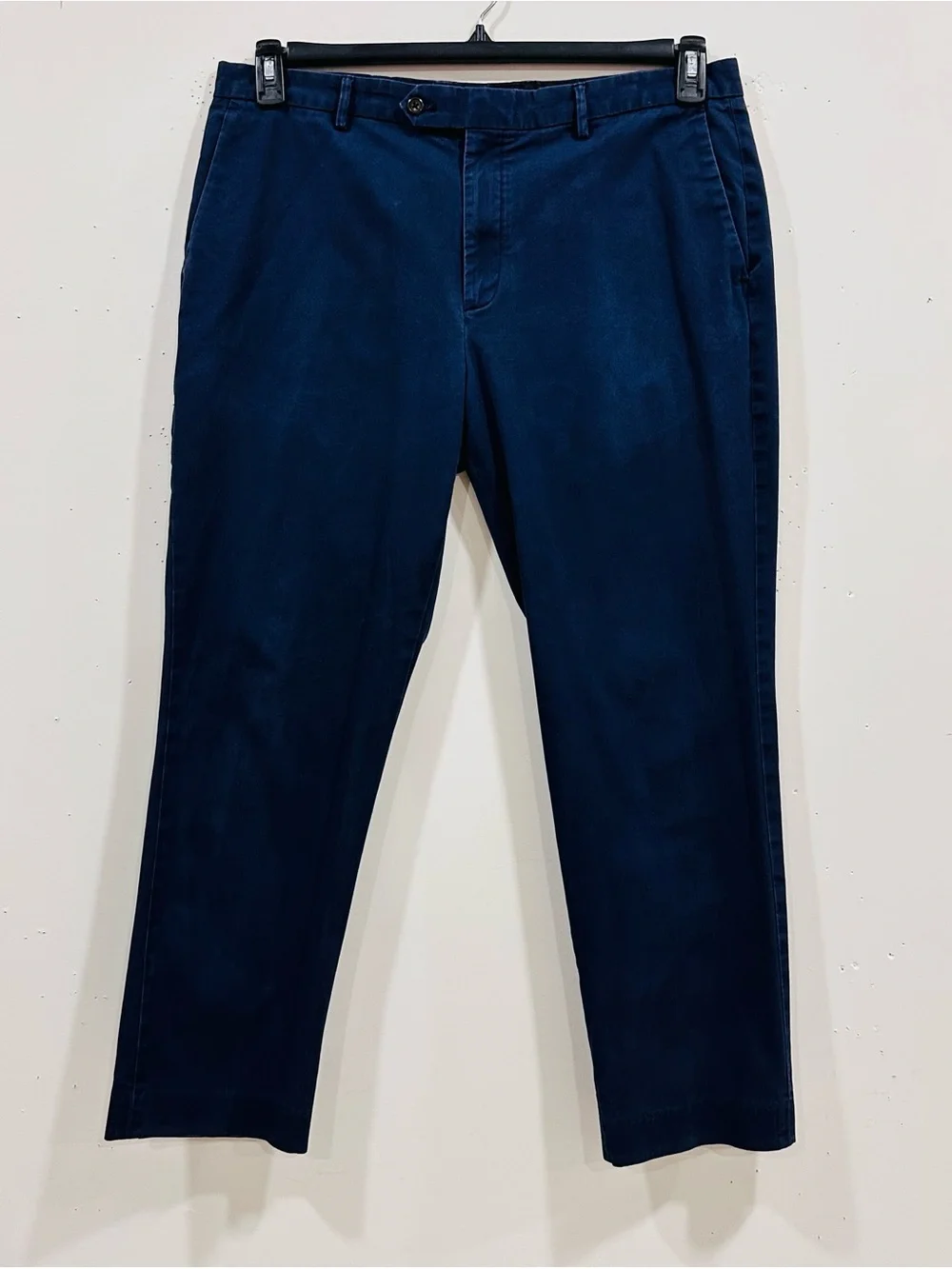 J. Crew Bowery Pants Mens 36x30 Tag 36x28 Blue Slim Stretch Cotton Casual Pants